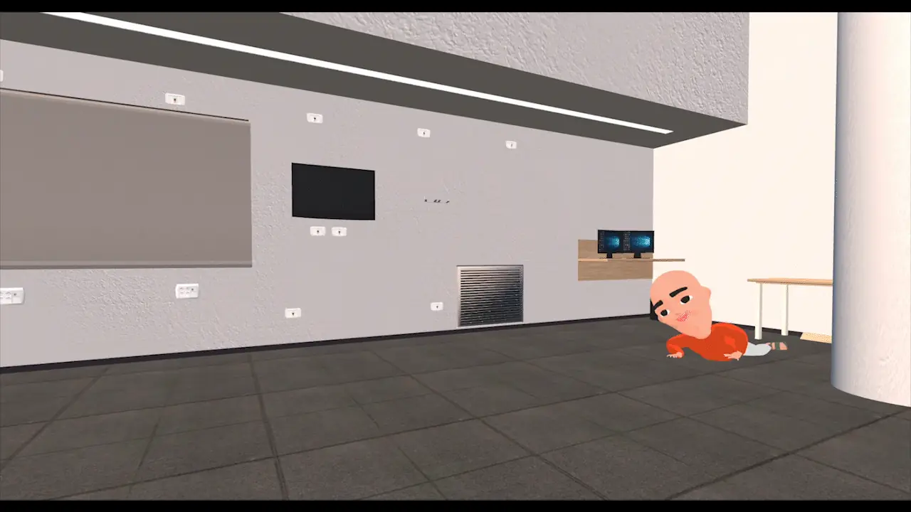 This shy dude hides when you look at him